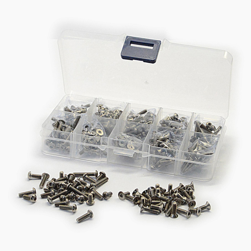 Nuts Mix - M3 チタンネジ詰め合わせセット ミニボックス付き MST FRX RS用