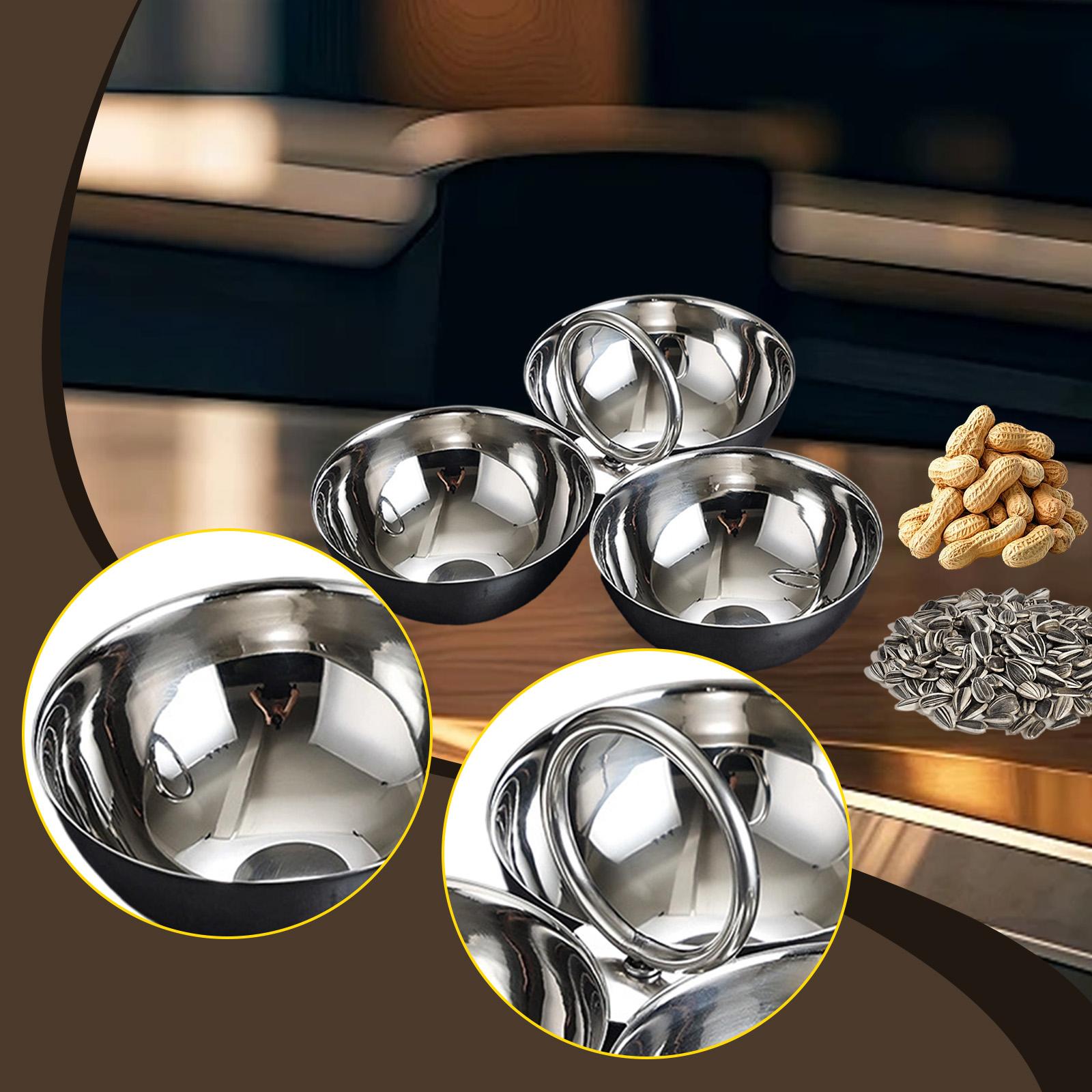 3パネルステンレス製フルーツボウル、フードサービングトレイ、 - Food Snacks Catering のレビューと価格