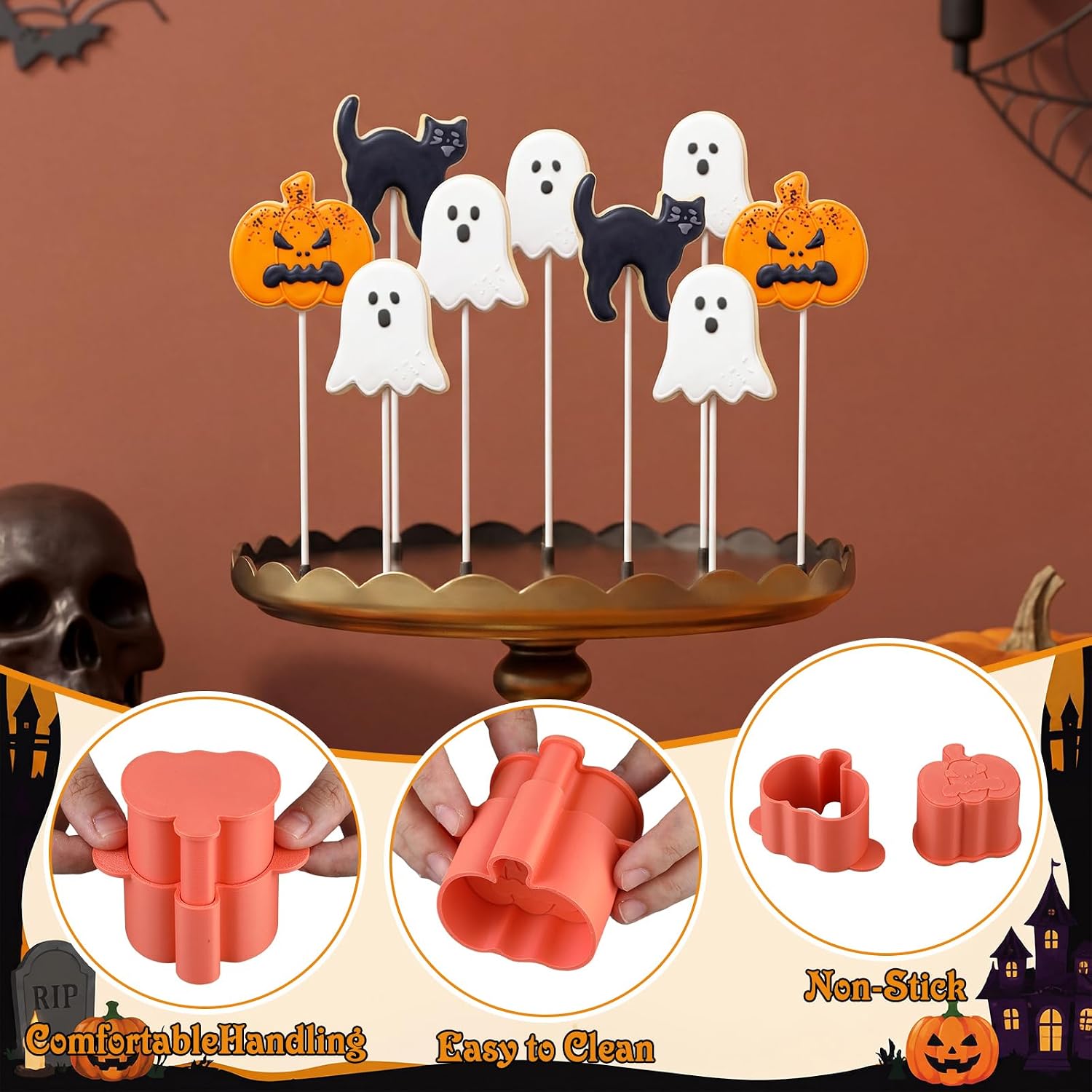 ハロウィーンのチョコレートキャンディや焼き菓子を作るための3 - Chocolate Snack のレビューと価格