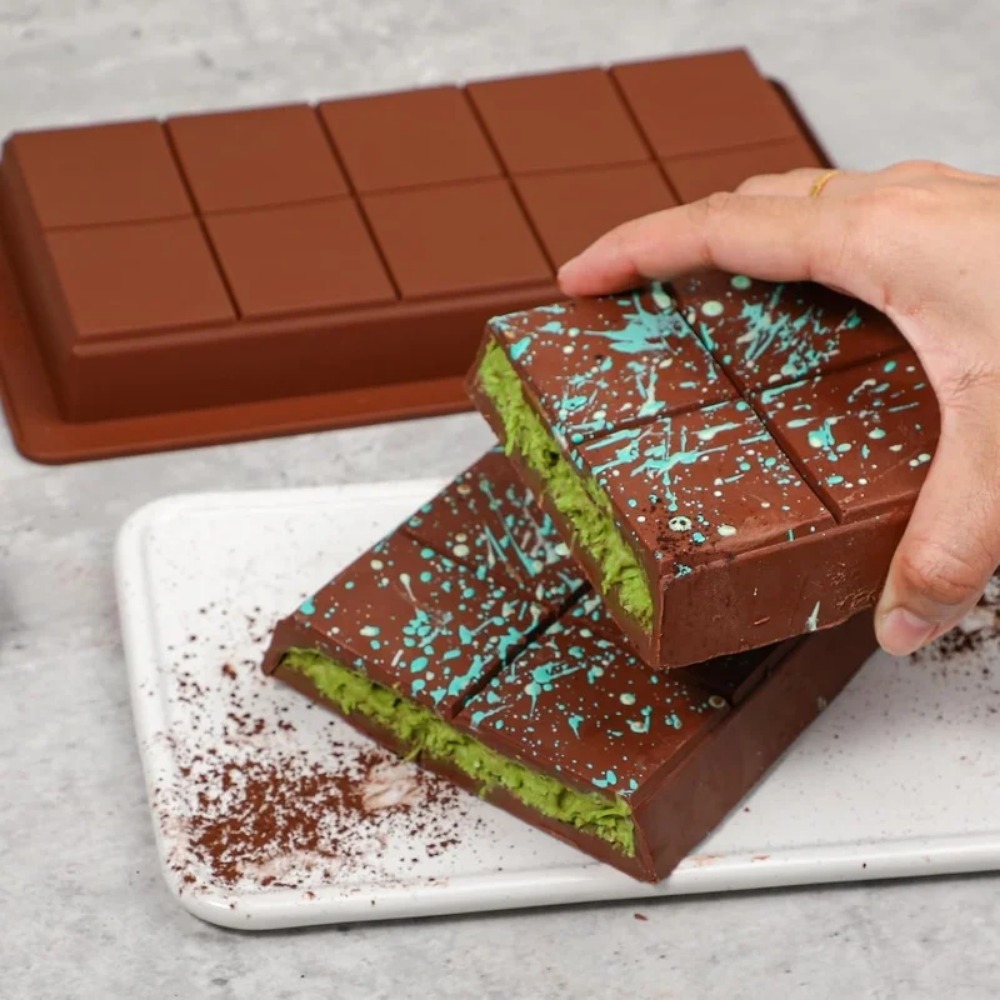 チョコレートバー型 シリコンバー 割り離せるワックスメルトモ - Protein Bar のレビューと価格