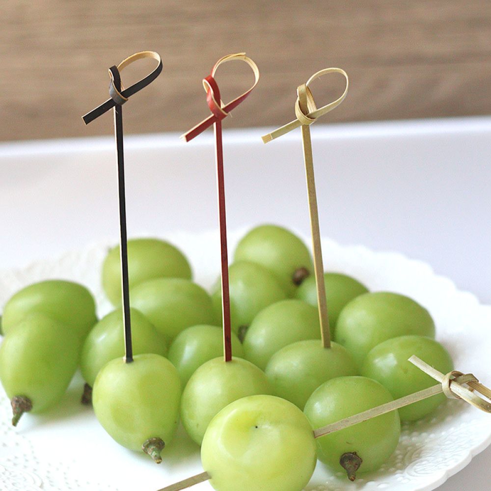 装飾用の竹串。使い捨てのフルーツ串で、カクテル、飲み物、前菜 - Food Snacks Drinks のレビューと価格