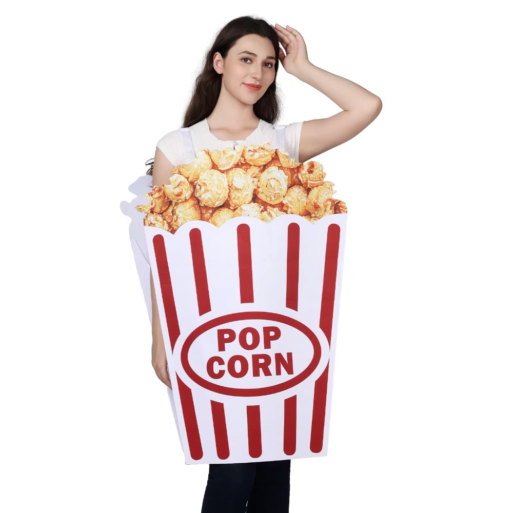 ハロウィーン ポップコーン コスプレ衣装 新しい面白いフード - Popcorn のレビューと価格